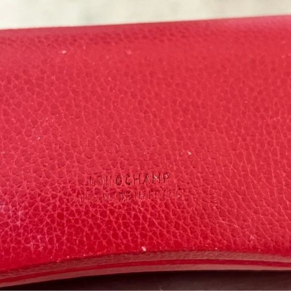 Longchamp Leather Embossed Glasses Hard Case - Picture 5 of 5